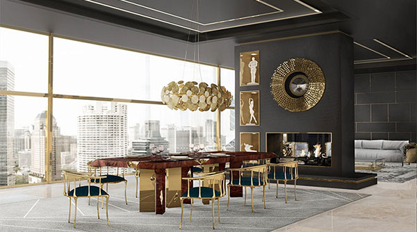 دکوراسیون میز نهارخوری و مبلمان به سبک مدرن