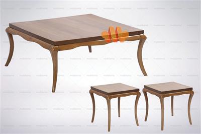 آماده ارسال میز جلو مبلی چوبی با عسلی بتا