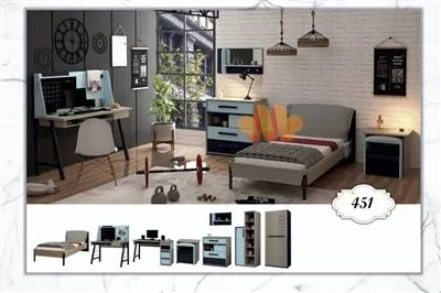 سرویس خواب یکنفره پسرانه مدرن 451