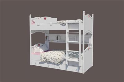 تخت دو طبقه تخت خواب دوطبقه دخترانه رز