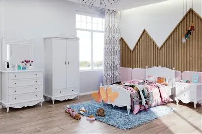 تخت خواب یک نفره دخترانه کد 631