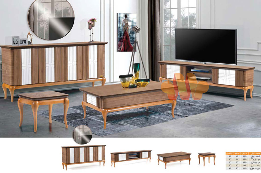 ایدههایی برای ست کردن میز تلویزیون و آینه کنسول