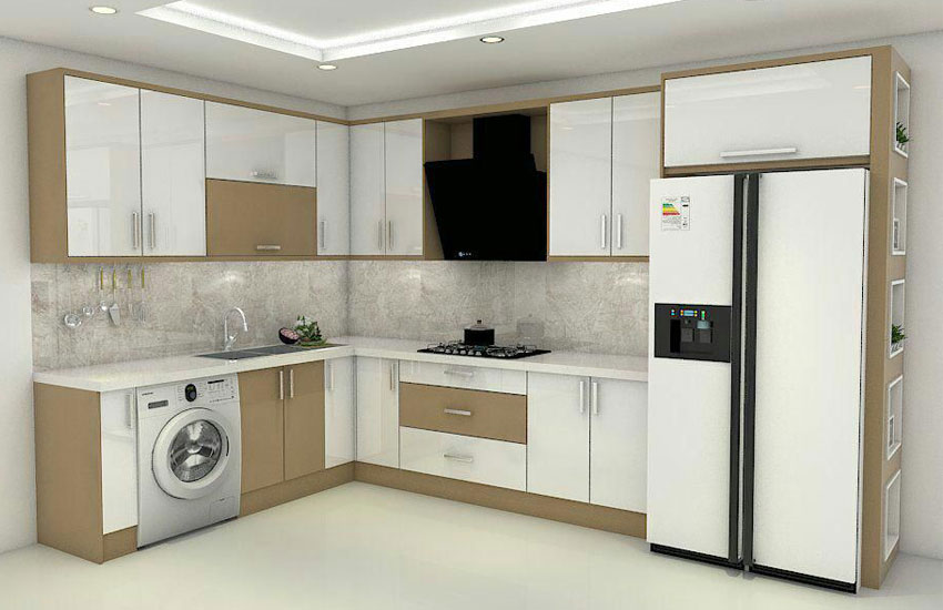 کابینت سفید هایگلاس