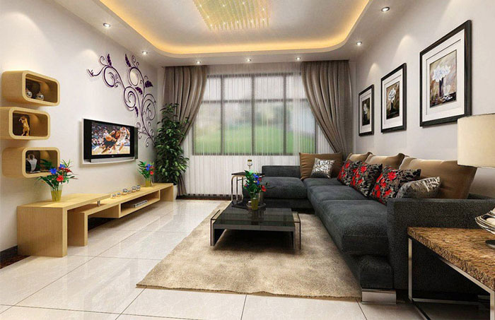 میز تلویزیونی دیوار کوب