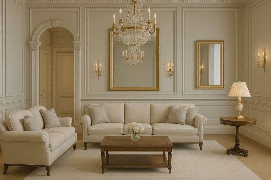 انتخاب مبلمان مناسب برای دکوراسیون نئوکلاسیک
