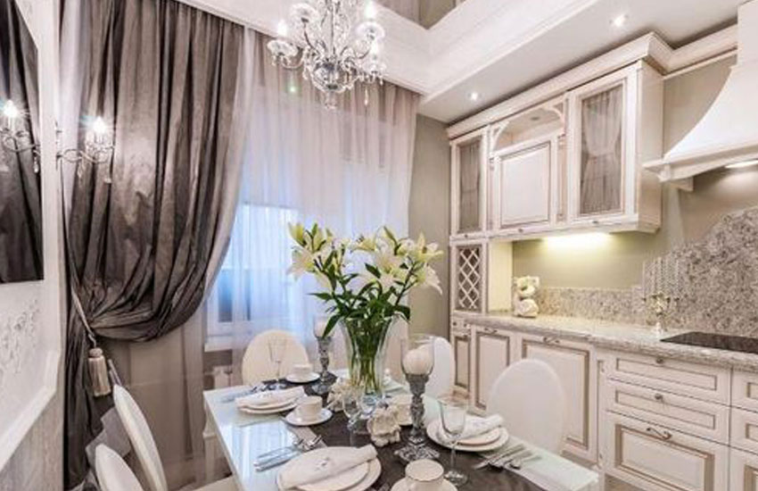 جدیدترین پرده های سفید طوسی