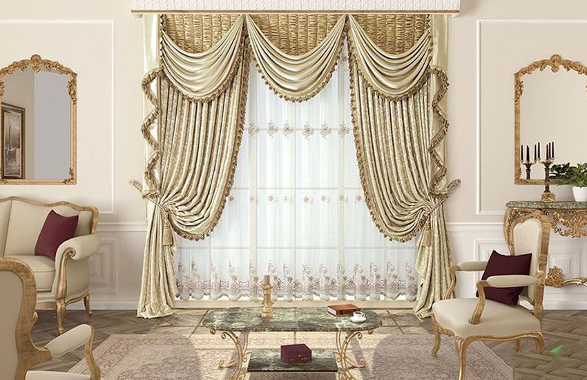 جدیدترین پرده های دارای والان