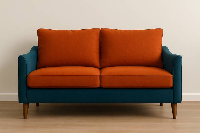 انتخاب رنگ‌های سرد و گرم برای مبل دو رنگ