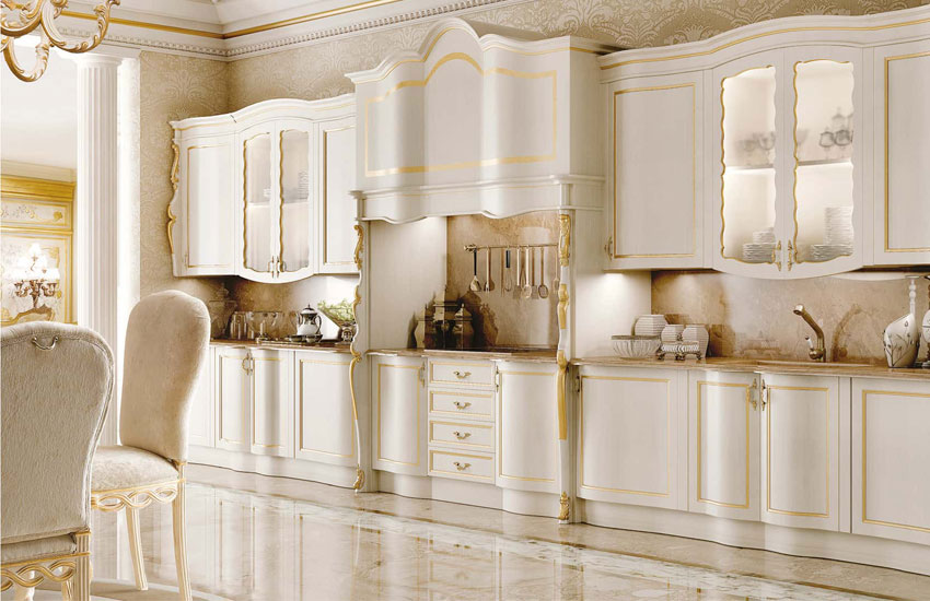 کابینت سفید کلاسیک