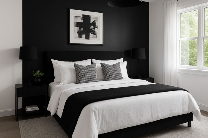 نمونههای موفق از دکوراسیون سیاه و سفید