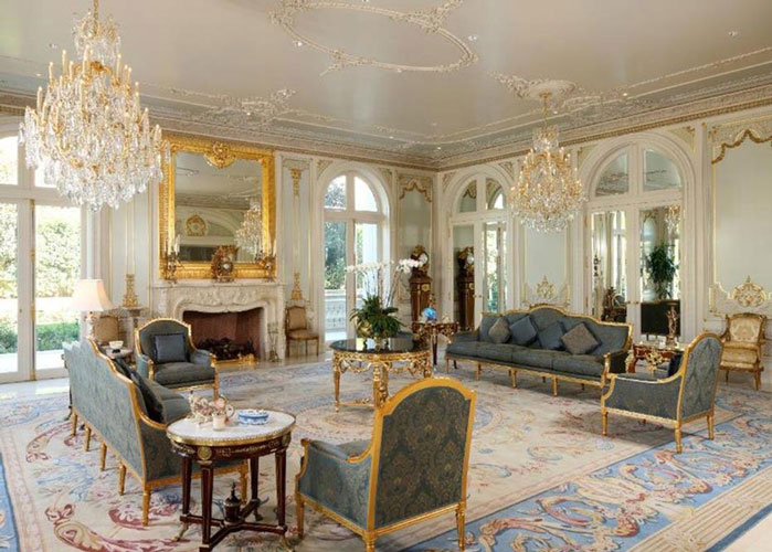 اتاق نشیمن در طراحی اروپایی