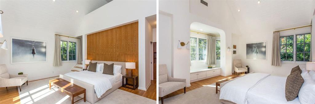 اتاق خواب در منزل دی کاپریو