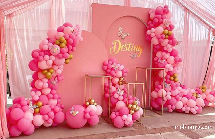 صورتی بهترین رنگ تم تولد دخترانه