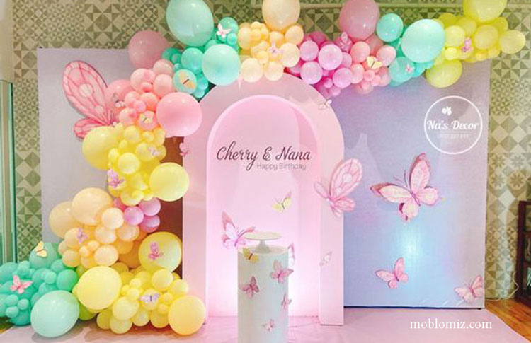 تم رنگارنگ تولد