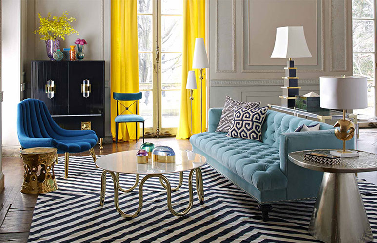 زیبا سازی منزل با تم رنگی آبی روشن