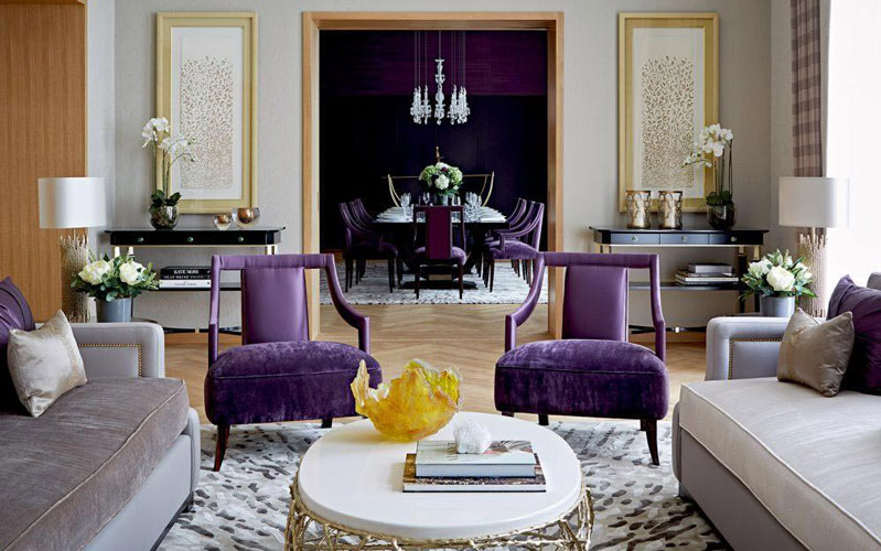 رنگ سال 2018 در دکوراسیون اتاق نشیمن