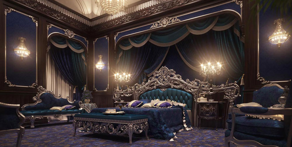 اتاق خواب های لوکس در چیدمان سلطنتی