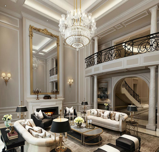 دکوراسیون سلطنتی بخش اصلی منزل