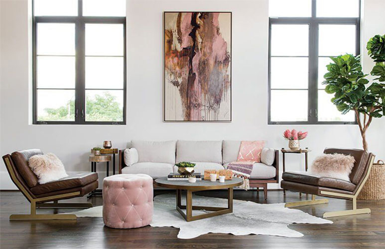 دکوراسیون ساده با تم رنگی شاد