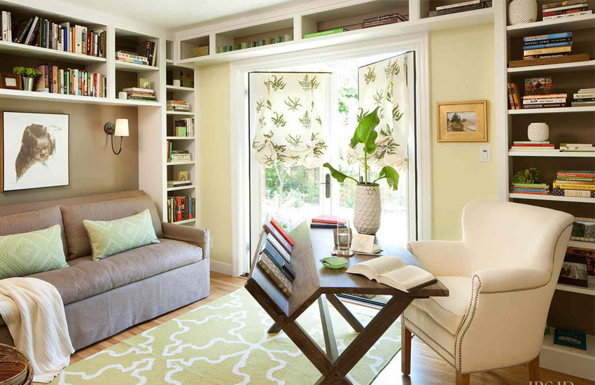 کتابخانه دیواری ساده