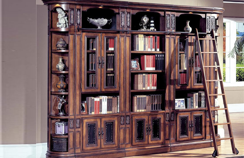  کتابخانه دیواری ساده کلاسیک 