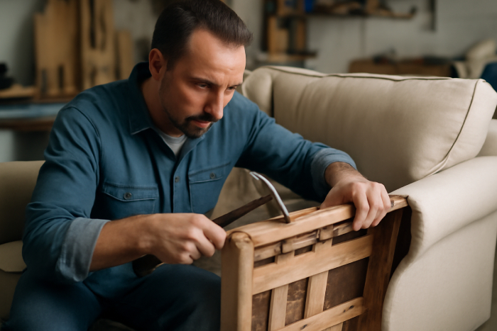 راهنمای انتخاب تعمیرکار حرفهای برای مبل راحتی