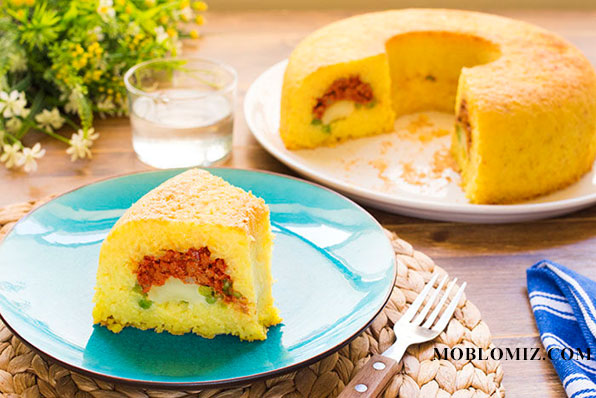 کیک برنج و گوشت